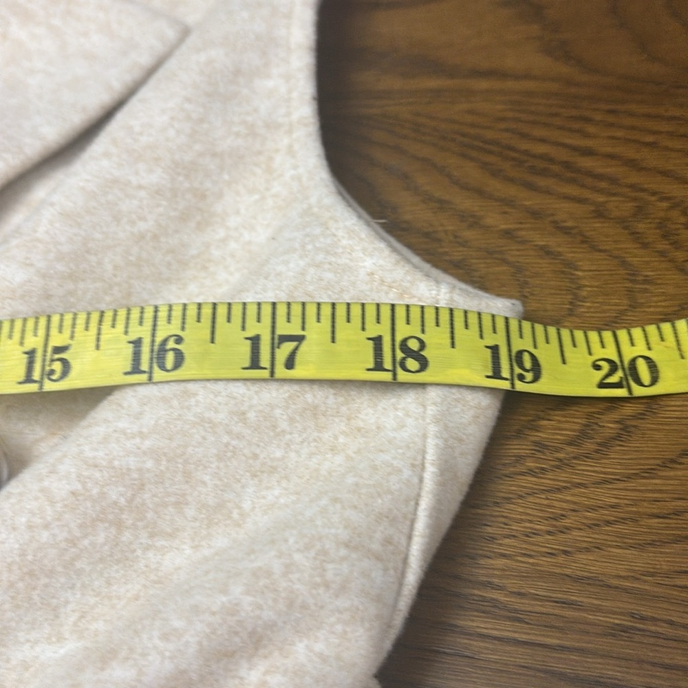 JOIE Oatmeal Long Vest with Belt - Picture 9 of 11